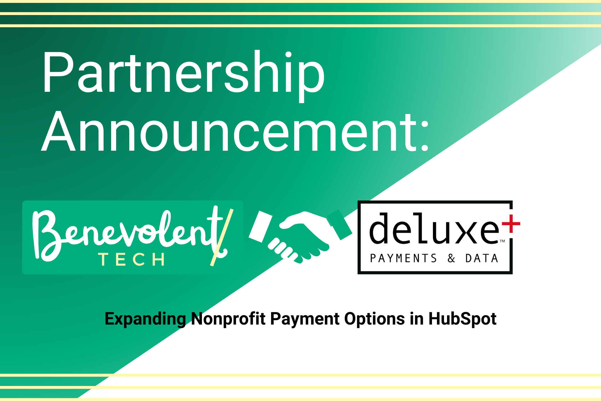 Partnership Announcement - Deluxe & Benevolent Tech